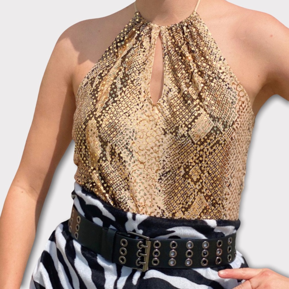 1990s does 1970s Sequin Blouse